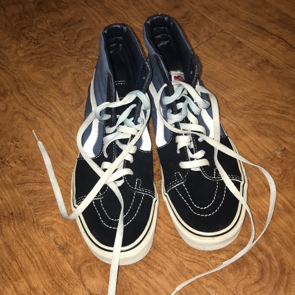 Navy/Black Vans sk8 hi